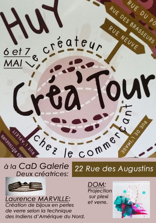 CréaTour DOM et Laurence MARVILLE à la galerie CaD